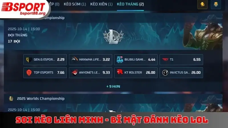 Soi Kèo Liên Minh
