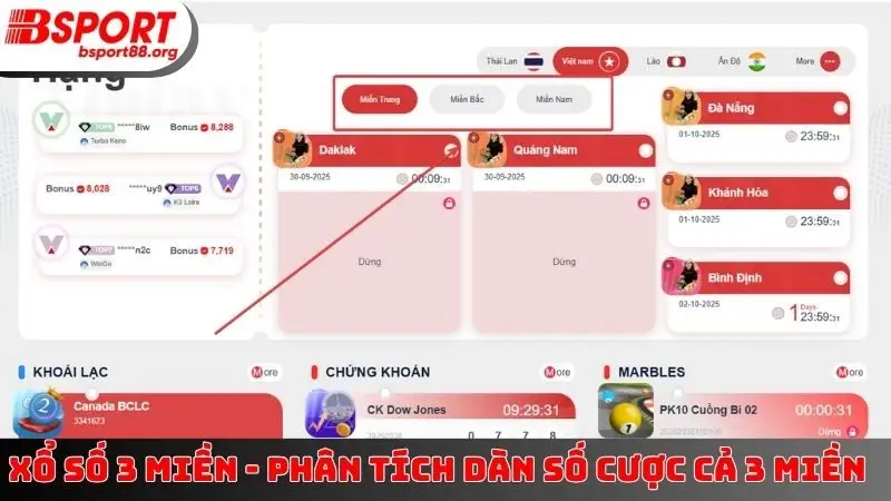 Xổ Số 3 Miền